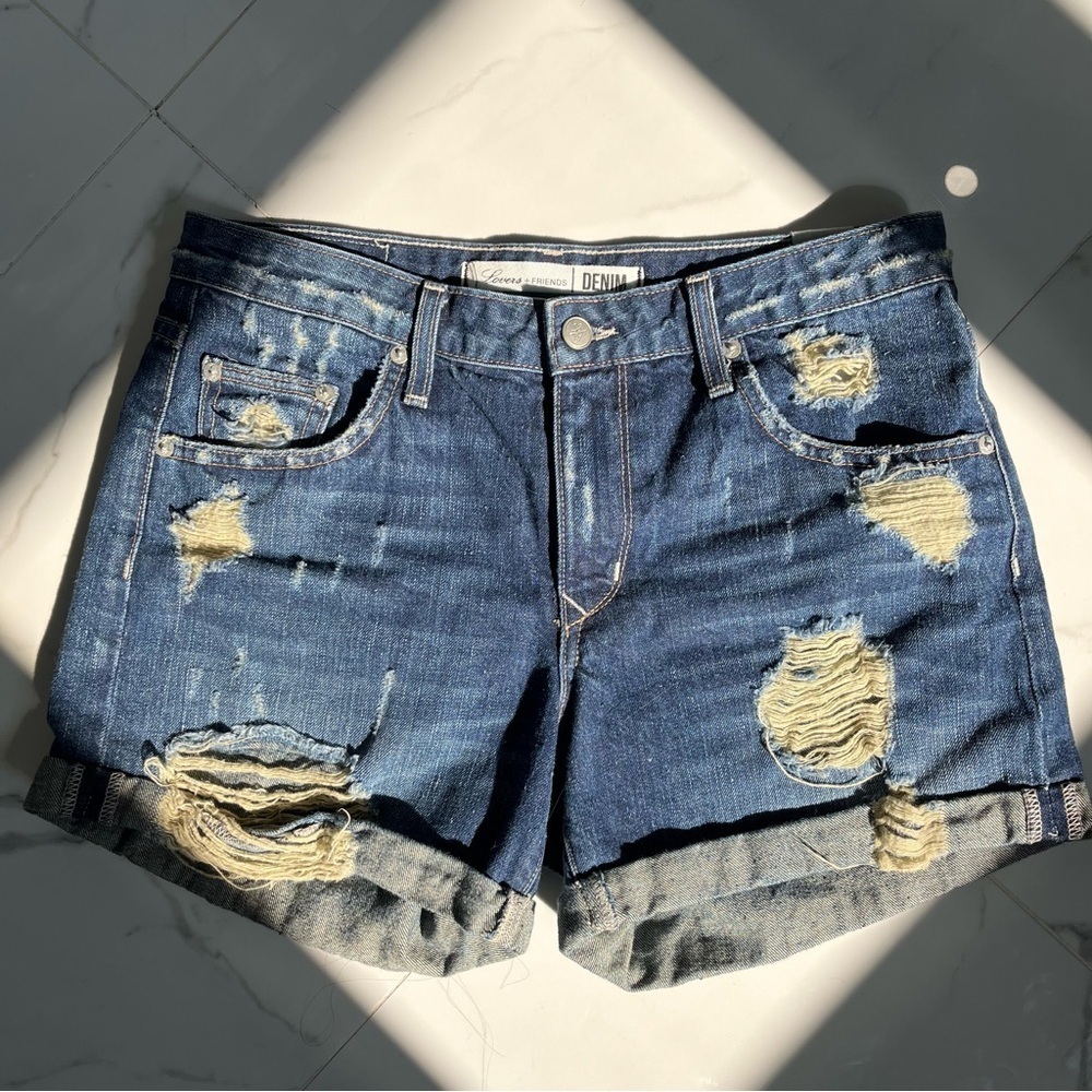 Lovers + Friends Denim Jean  Shorts